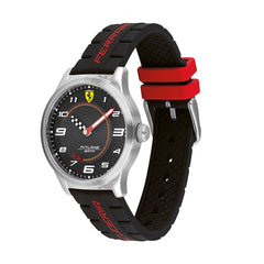 SCUDERIA FERRARI PITLANE Quartz Black Round Dial Unisex Watch- 0860012