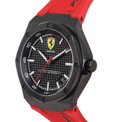 SCUDERIA FERRARI ASPIRE Quartz Black Round Dial Men's Watch with Gift Car- 0870030