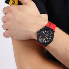 SCUDERIA FERRARI ASPIRE Quartz Black Round Dial Men's Watch with Gift Car- 0870030