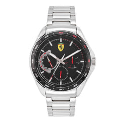 SCUDERIA FERRARI SPEEDRACER Multifunction Black Round Dial Men's Watch with Car - 0870037
