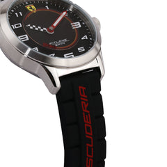 SCUDERIA FERRARI PITLANE Quartz Black Round Dial Unisex Watch- 0870043