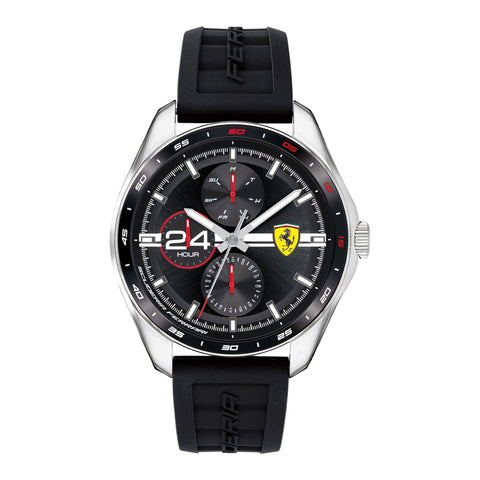 SCUDERIA FERRARI SPEEDRACER Multifunction Black Round Dial Men's Watch with Gift Car- 0870045
