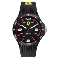SCUDERIA FERRARI PISTA Analog Black Round Dial Pair Watch - 0870047