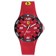 SCUDERIA FERRARI PISTA Analog Black Round Dial Pair Watch - 0870047