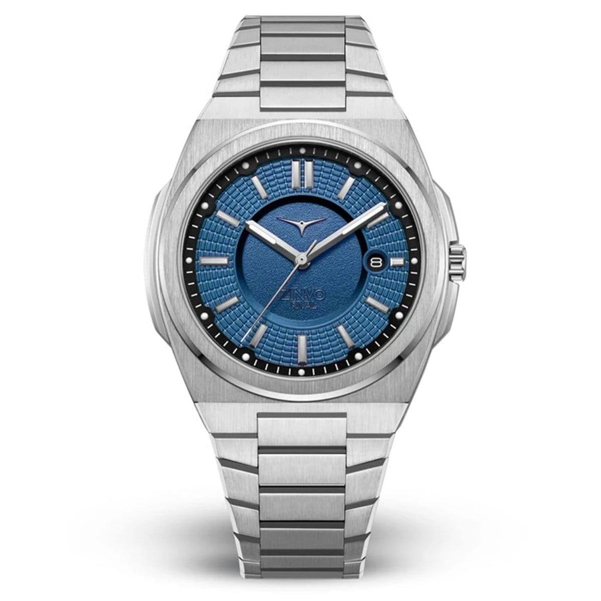 ZINVO RIVAL MARINE Quartz Blue Round Dial Men's Watch - 100-02