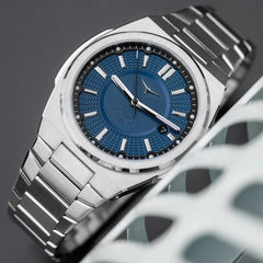 ZINVO RIVAL MARINE Quartz Blue Round Dial Men's Watch - 100-02