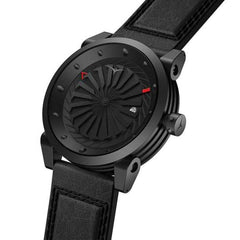 ZINVO BLADE PHANTOM Analog Black Turbine Round Dial Men's Watch - 127