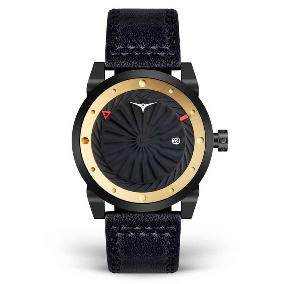 ZINVO BLADE NEMESIS Analog Black Turbine Round Dial Men's Watch - 130