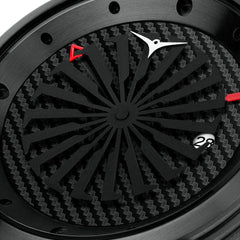 ZINVO BLADE VENOM Analog Black Turbine Round Dial Men's Watch - 131