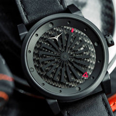 ZINVO BLADE VENOM Analog Black Turbine Round Dial Men's Watch - 131