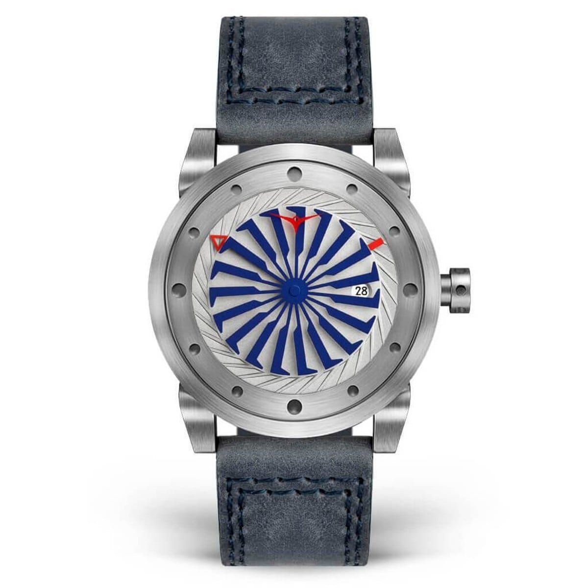 ZINVO BLADE MARINE Analog Grey Turbine Round Dial Men's Watch - 155