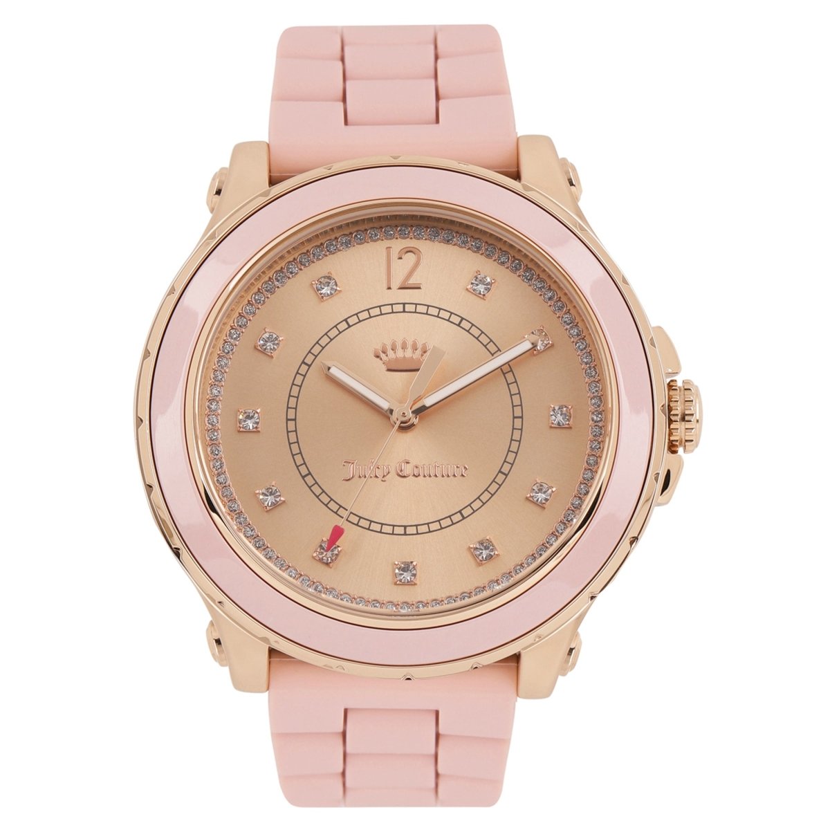 Juicy Couture Hollywood Analog Carnation Gold Round Dial Women's Watch- 1901417