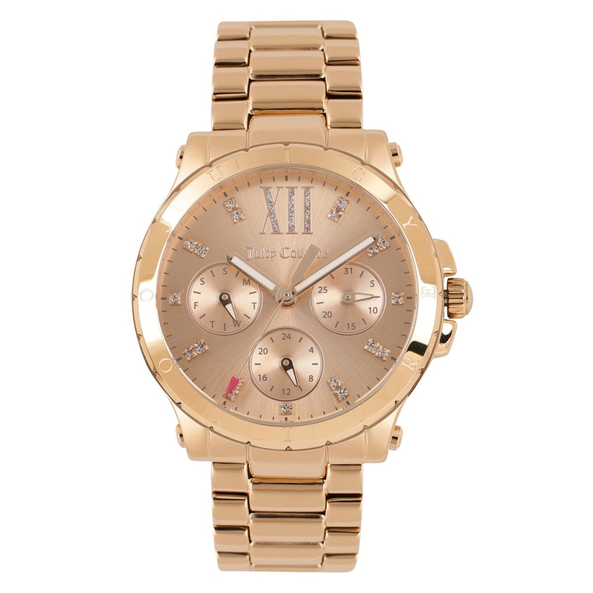 Juicy Couture Hollywood Chronograph Carnation Gold Round Dial Women's Watch- 1901590