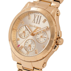 Juicy Couture Hollywood Chronograph Carnation Gold Round Dial Women's Watch- 1901590
