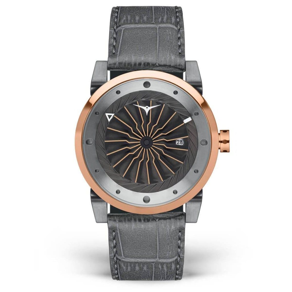 ZINVO BLADE FUSION Analog Grey Turbine Round Dial Men's Watch - 199