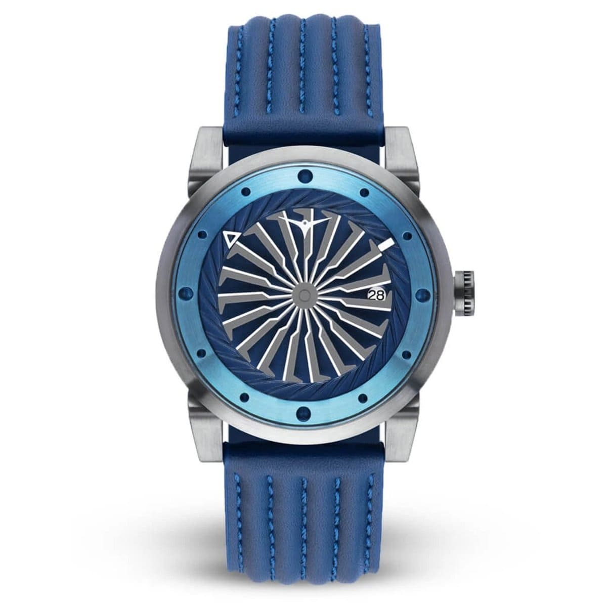 ZINVO BLADE ALPHA Analog Blue Turbine Round Dial Men's Watch - 210
