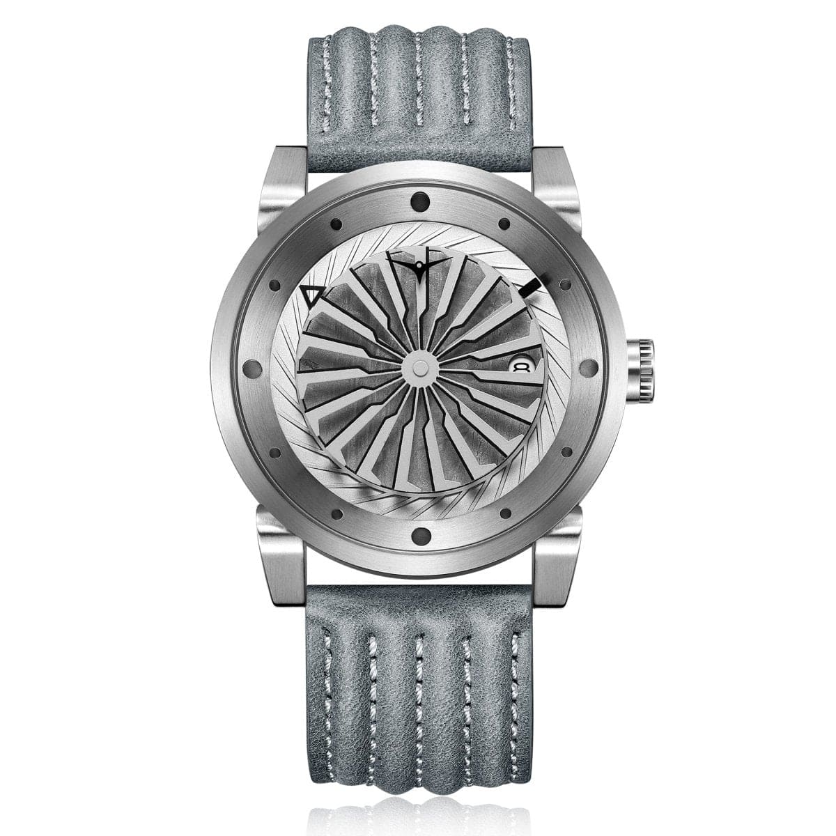 ZINVO BLADE ASTRO Automatic Silver Turbine Round Dial Men's Watch - 212