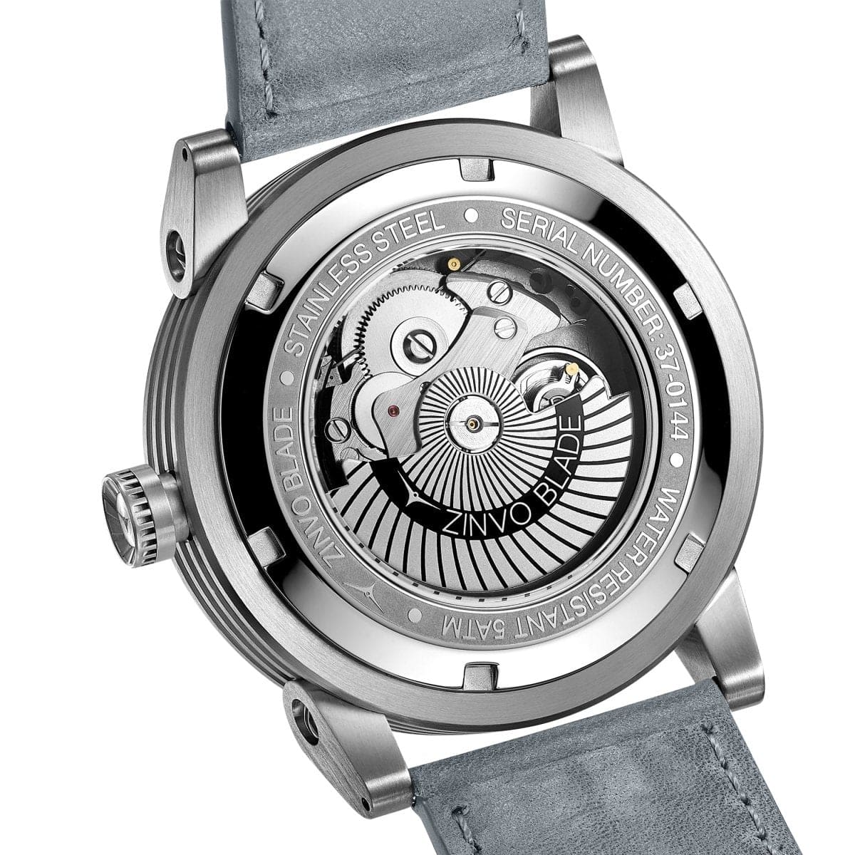 ZINVO BLADE ASTRO Automatic Silver Turbine Round Dial Men's Watch - 212