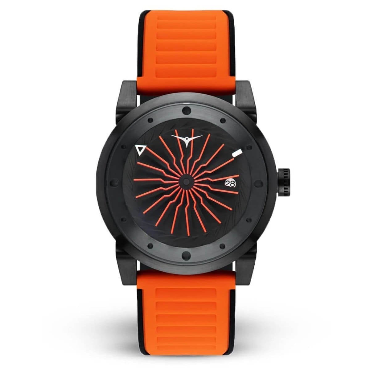 ZINVO BLADE BLAZE Analog Black Turbine Round Dial Men's Watch - 214