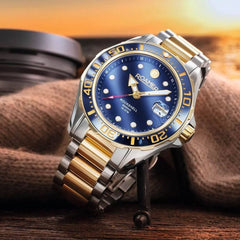 ROAMER Rockshell Mark III Mechanical Blue Round Dial Men's Watch- 220633 47 45 20