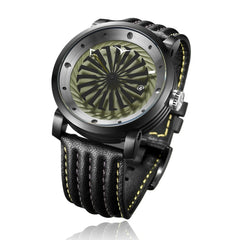ZINVO BLADE HUNTER Automatic Green Turbine Round Dial Men's Watch - 235