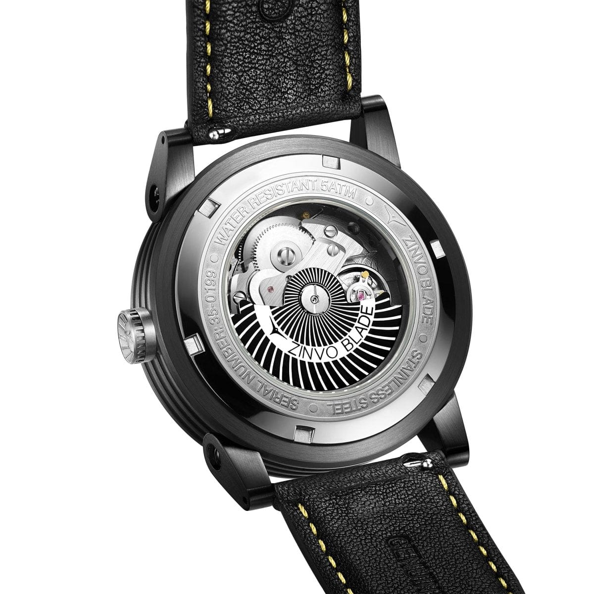 ZINVO BLADE HUNTER Automatic Green Turbine Round Dial Men's Watch - 235