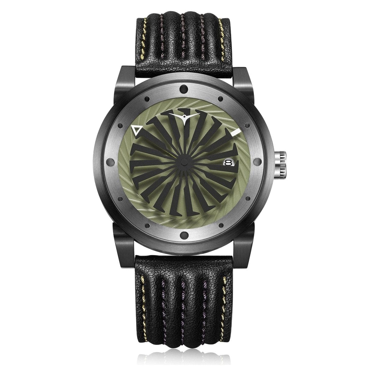 ZINVO BLADE HUNTER Automatic Green Turbine Round Dial Men's Watch - 235