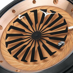 ZINVO BLADE OUTLAW Analog Brown Turbine Round Dial Men's Watch - 245