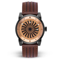 ZINVO BLADE OUTLAW Analog Brown Turbine Round Dial Men's Watch - 245