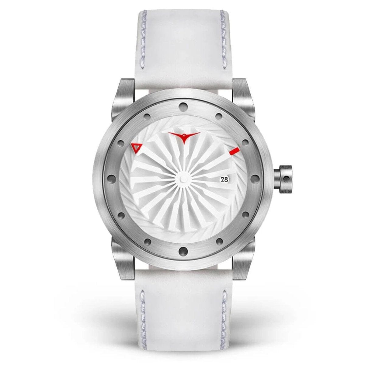ZINVO BLADE MAGIC Analog White Turbine Round Dial Men's Watch - 270
