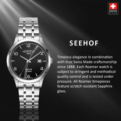 ROAMER Seehof Swiss Made Blue Round Dial Men's Watch - 509833 41 44 20
