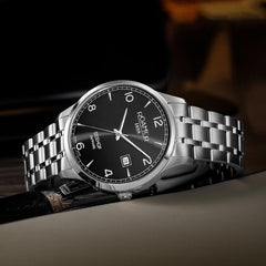 ROAMER Seehof Swiss Made Black Round Dial Men's Watch - 509833 41 54 20