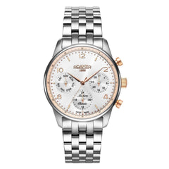 ROAMER Modern Classic Swiss Made Multifunction White Round Dial Men's Watch - 509902 49 24 20