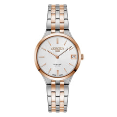 ROAMER Slim-Line Classic Quartz Silver Round Dial Women's Watch- 512857 49 15 20