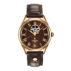 ROAMER Swiss Matic Swinging Heart Automatic Brown Round Dial Men's Watch- 550661 49 62 05