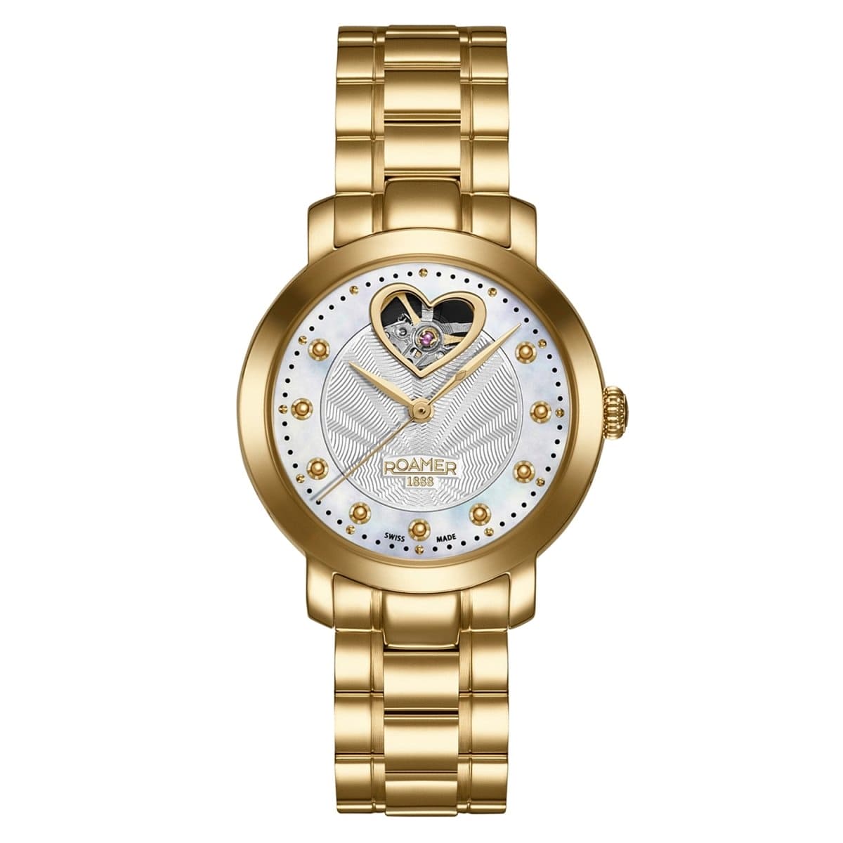 ROAMER Lady Sweetheart Automatic MOP Round Dial Women's Watch- 556661 48 19 50