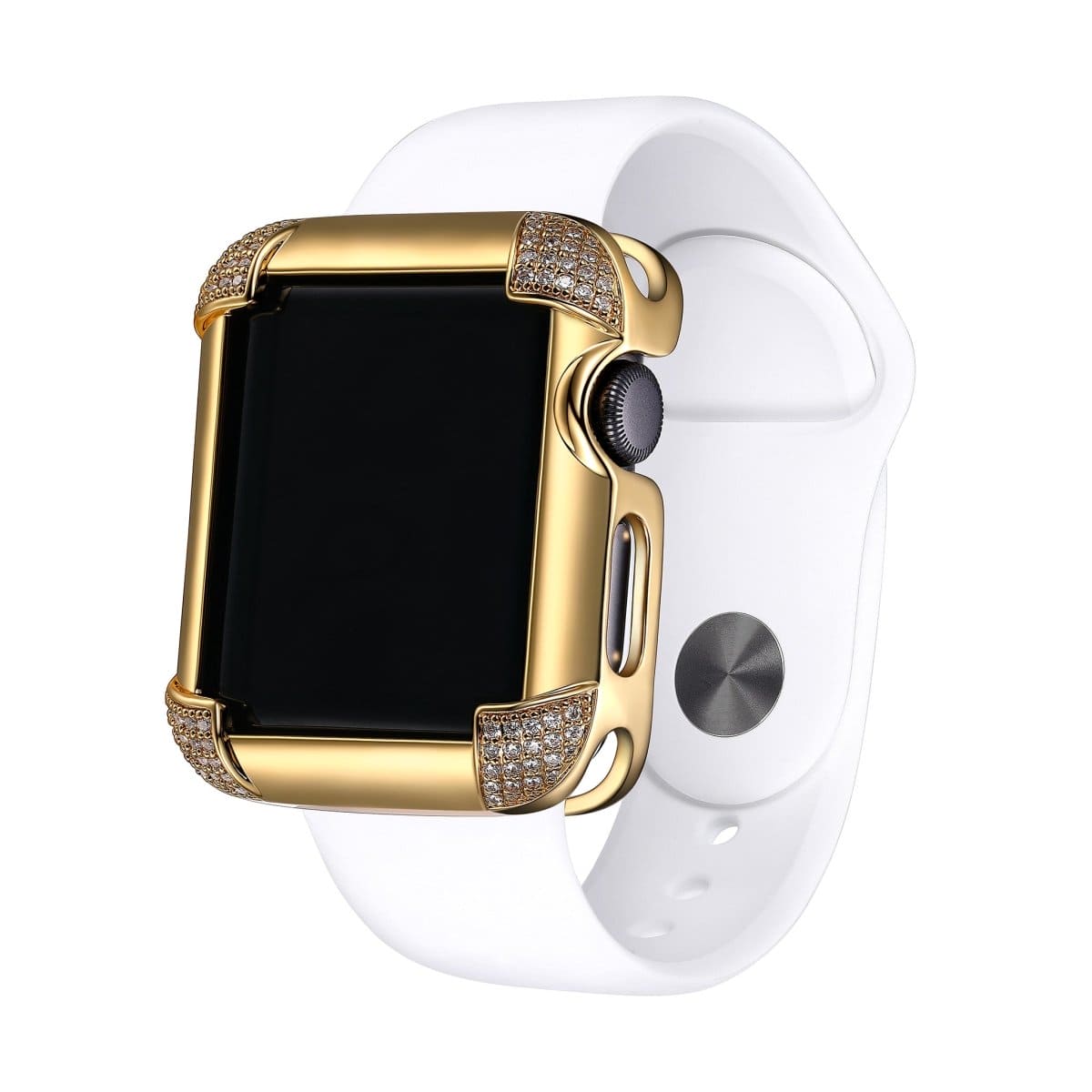 SKY.B Pave Comers Yellow Gold Colour Apple Watch Case - 5P21649602-0354R00