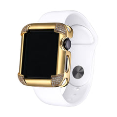 SKY.B Pave Comers Yellow Gold Colour Apple Watch Case - 5P21649602-0354R00