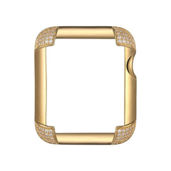 SKY.B Pave Comers Yellow Gold Colour Apple Watch Case - 5P21649602-0354R00
