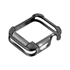 SKY.B Pave Comers Gun Colour Apple Watch Case - 5P21709503-0364R00