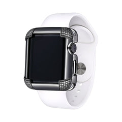 SKY.B Pave Comers Gun Colour Apple Watch Case - 5P21709503-0364R00