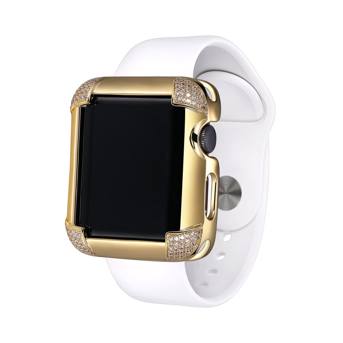 SKY.B Pave Comers Yellow Gold Colour Apple Watch Case - 5P21709603-0354R00