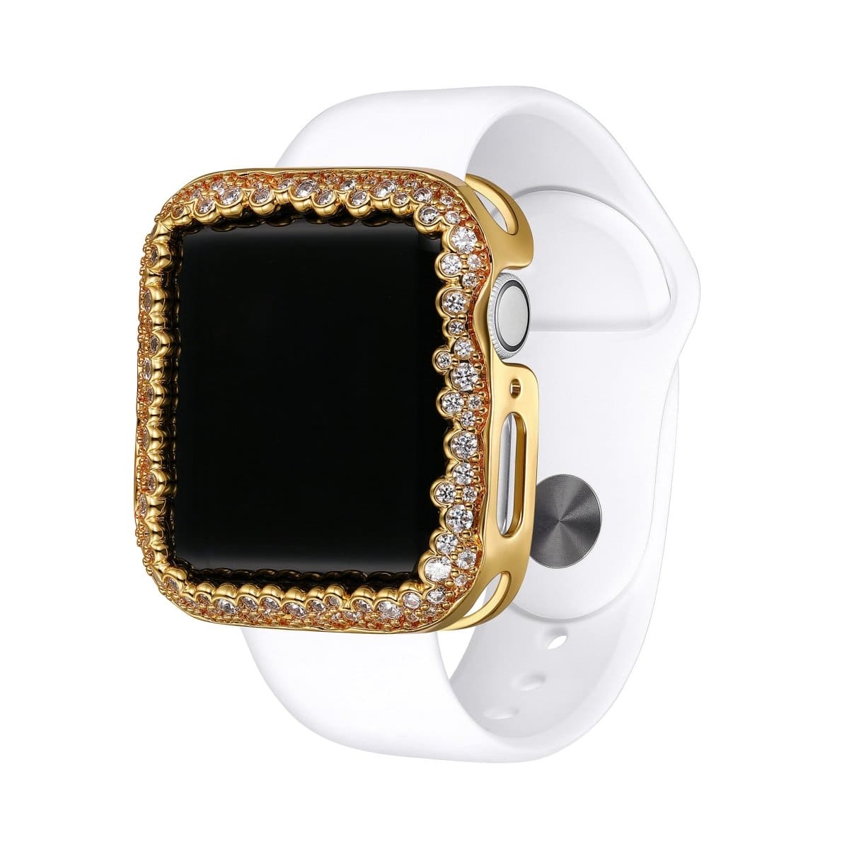 SKY.B Champagne Bubbles Yellow Gold Colour Apple Watch Case - 5P23679604-0354R00
