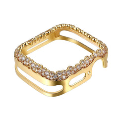 SKY.B Champagne Bubbles Yellow Gold Colour Apple Watch Case - 5P23679604-0354R00