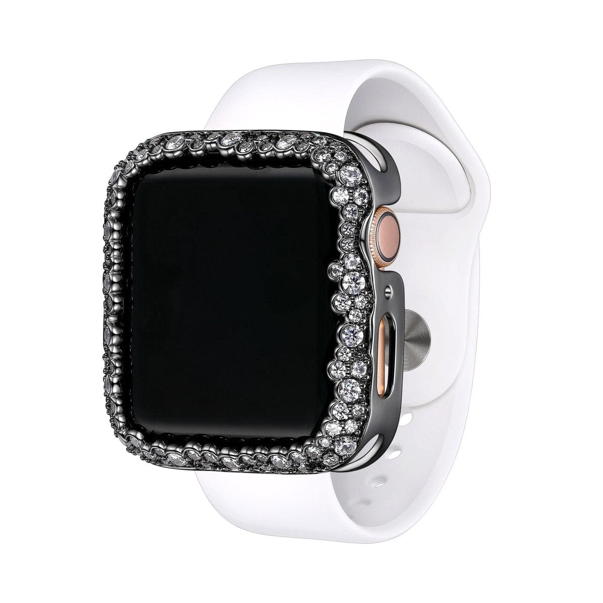 SKY.B Champagne Bubbles Gun Colour Apple Watch Case - 5P23689505-0364R00