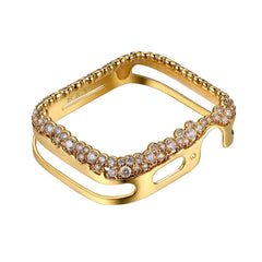 SKY.B Champagne Bubbles Yellow Gold Colour Apple Watch Case - 5P23689605-0354R00