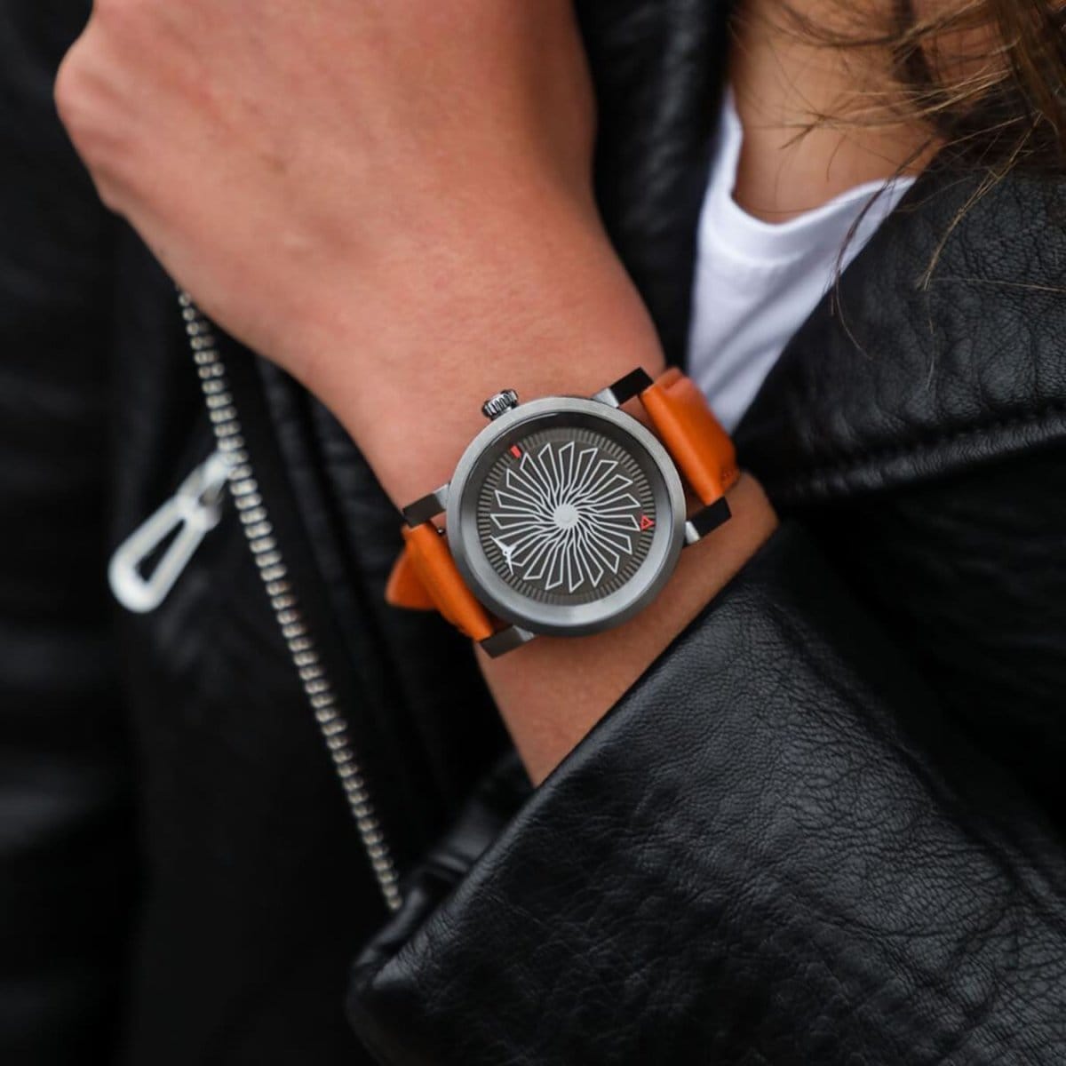 ZINVO BLADE ECLIPSE Automatic Grey Turbine Round Dial Women's Watch - 600