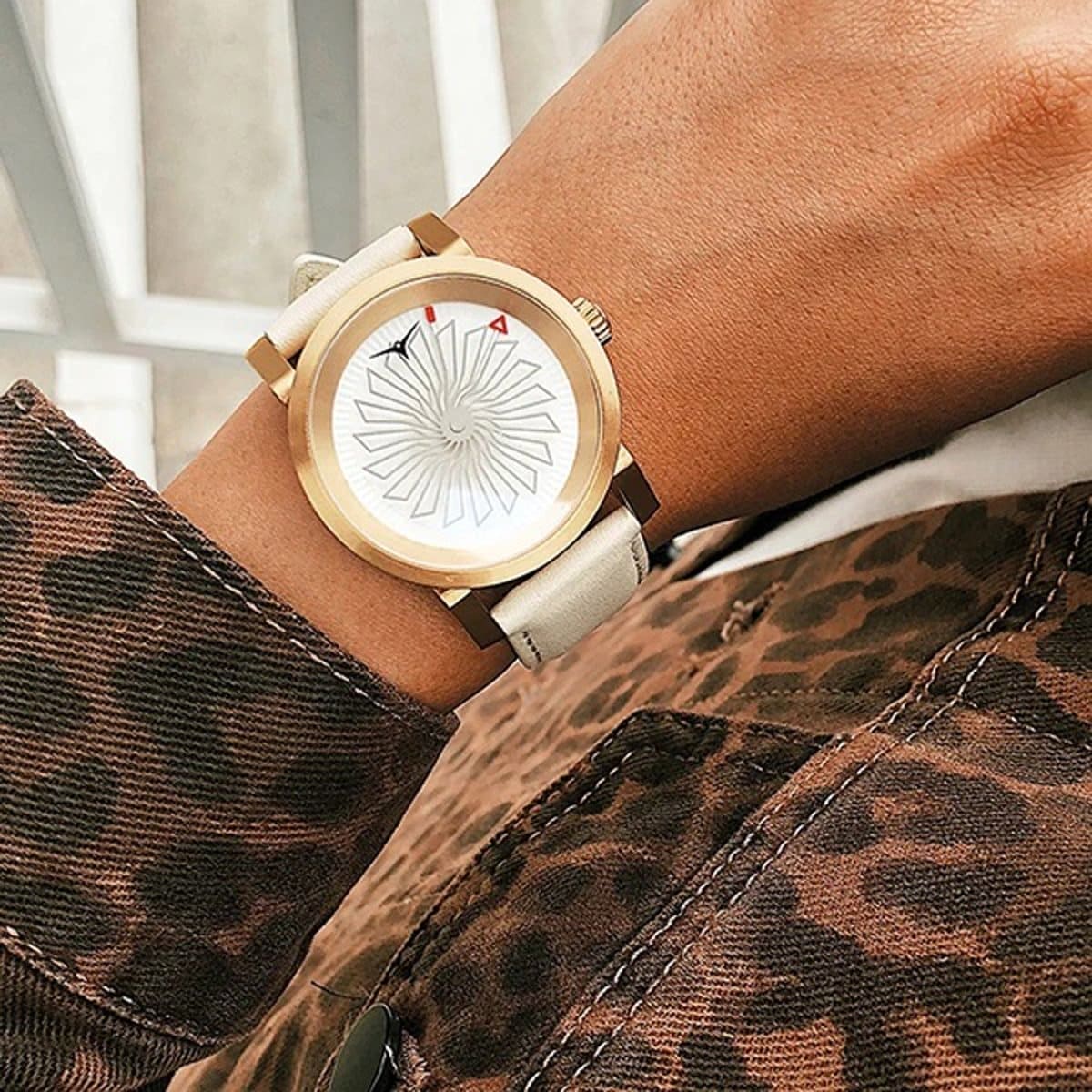 ZINVO BLADE ALLURE Automatic Grey Turbine Round Dial Women's Watch - 604