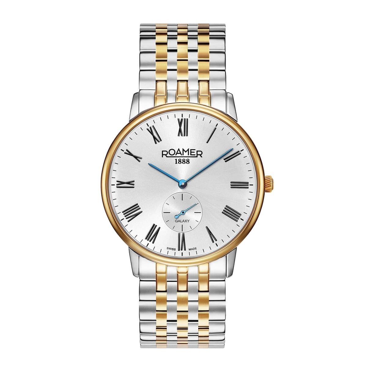 ROAMER Galaxy Gents Quartz Silver Round Dial Men's Watch- 620710 47 15 50