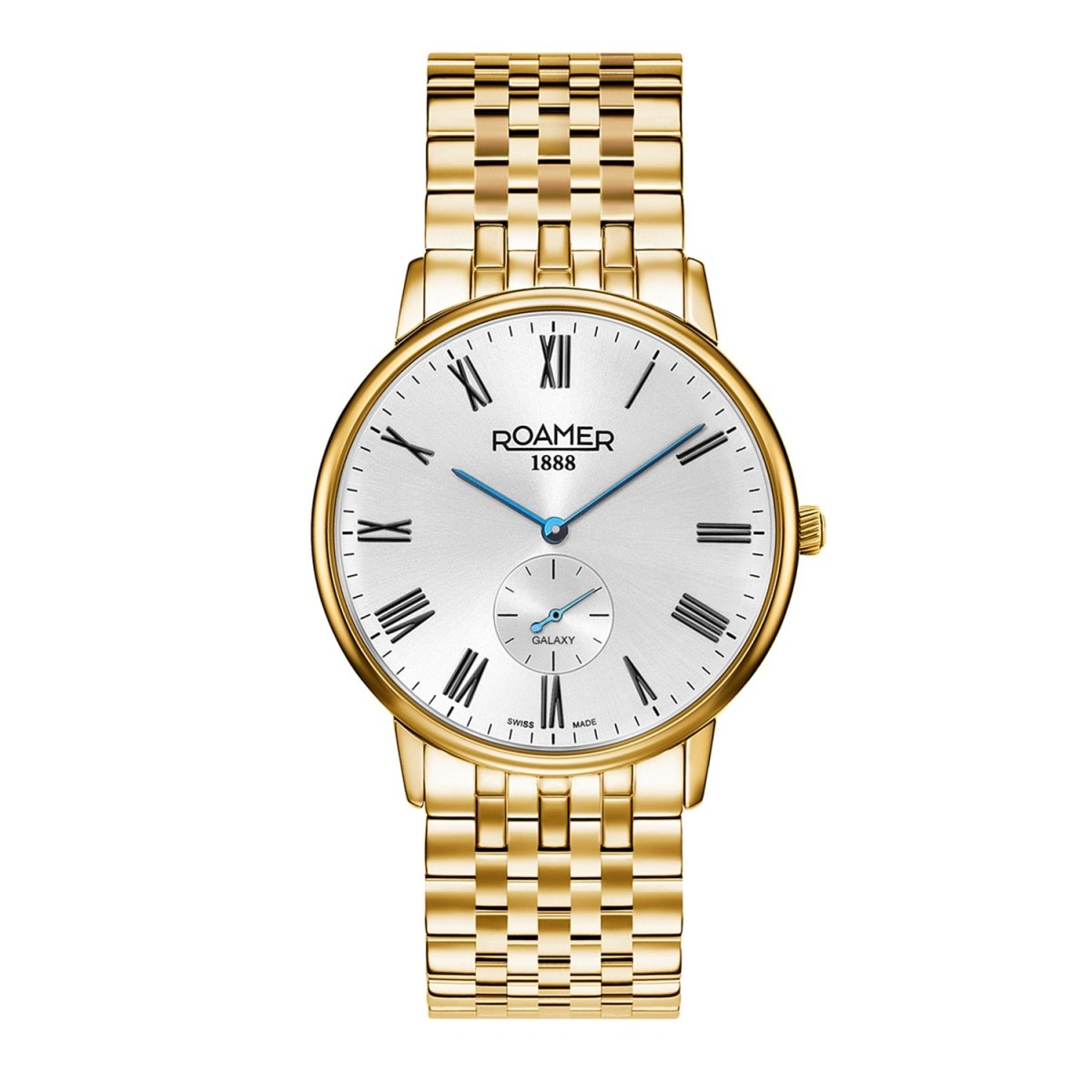 ROAMER Galaxy Quartz Silver Round Dial Men's Watch- 620710 48 15 50